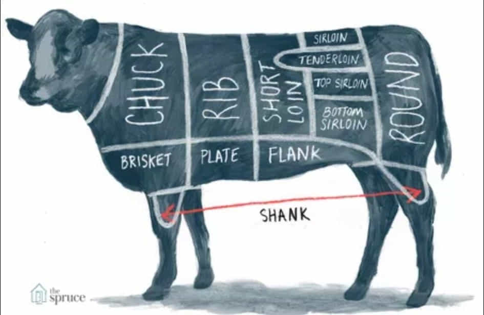 What animal is steak?