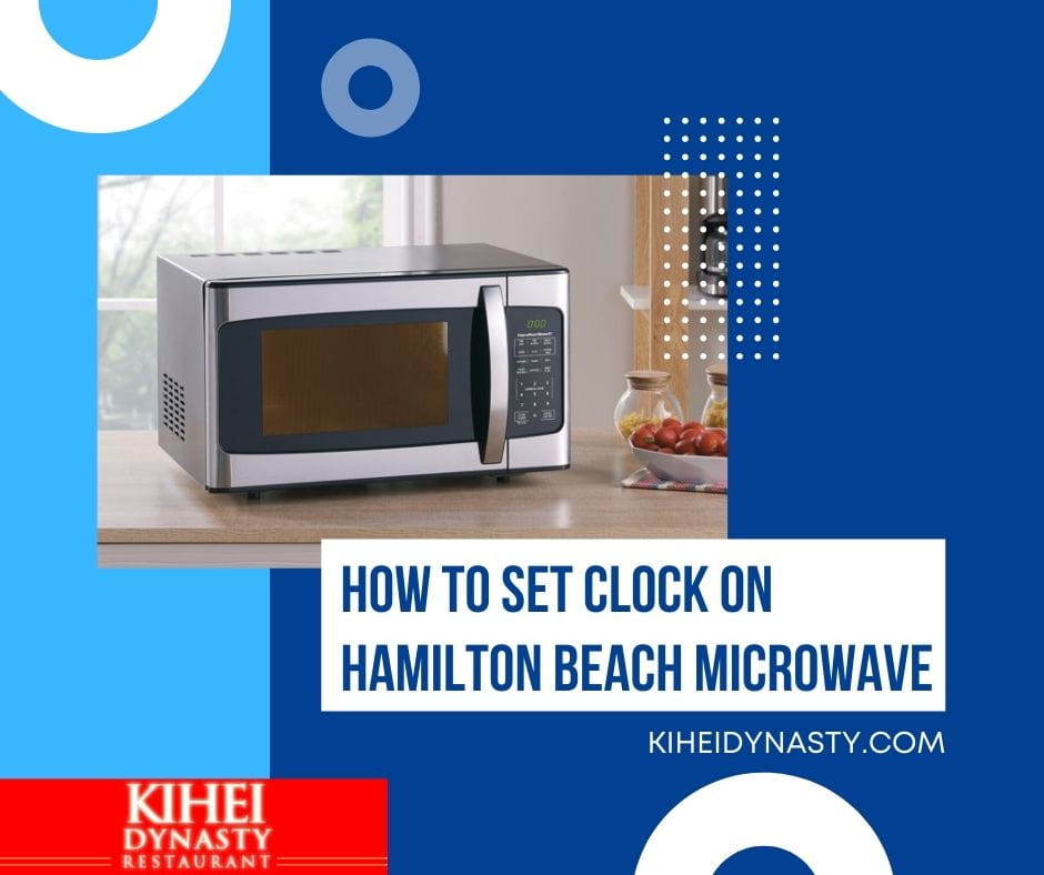How to set clock on hamilton beach microwave
