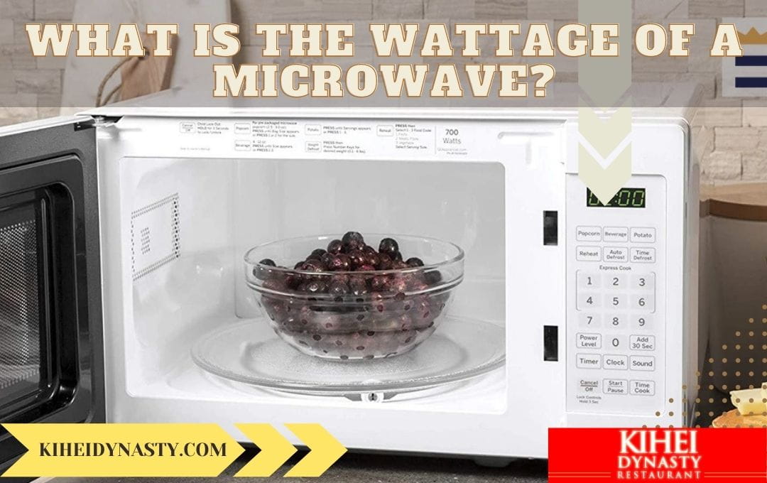 What is the wattage of a microwave?