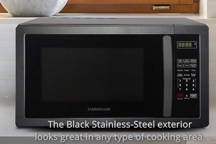 The Black Stainless Steel Exterior Look Great